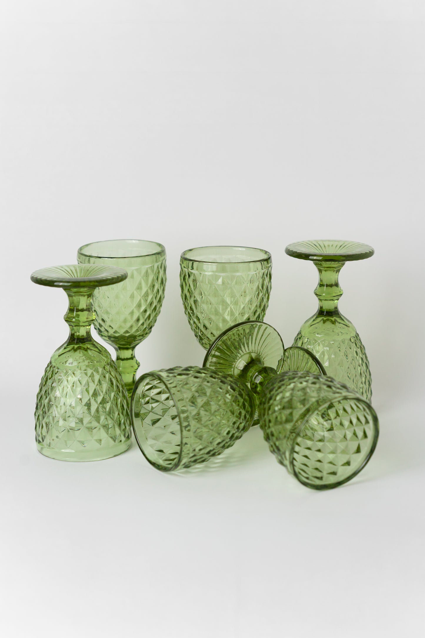 Verre à pied coloré lot de 6