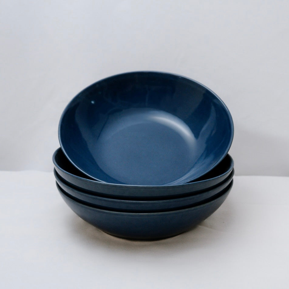 Assiettes creuses bleu