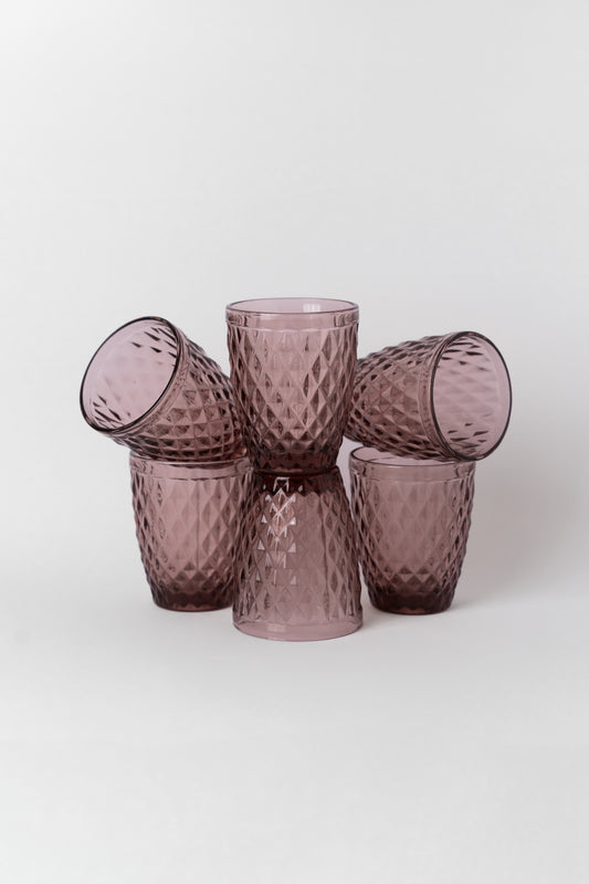 Lot de 6 verres coloré