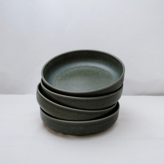 Assiettes creuses grise