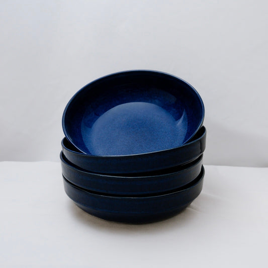 Assiettes creuses bleu