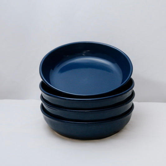 Assiettes creuses bleu