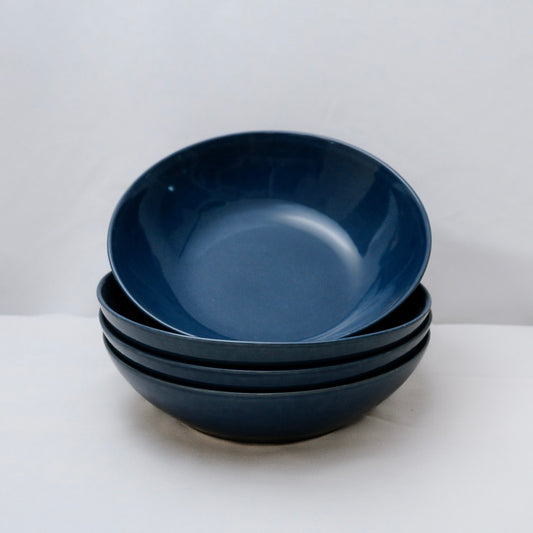 Assiettes creuses bleu