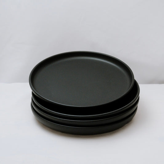 Assiettes dessert noir